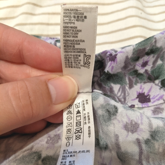 American Apparel cropped floral blouse - Picture 5 of 7